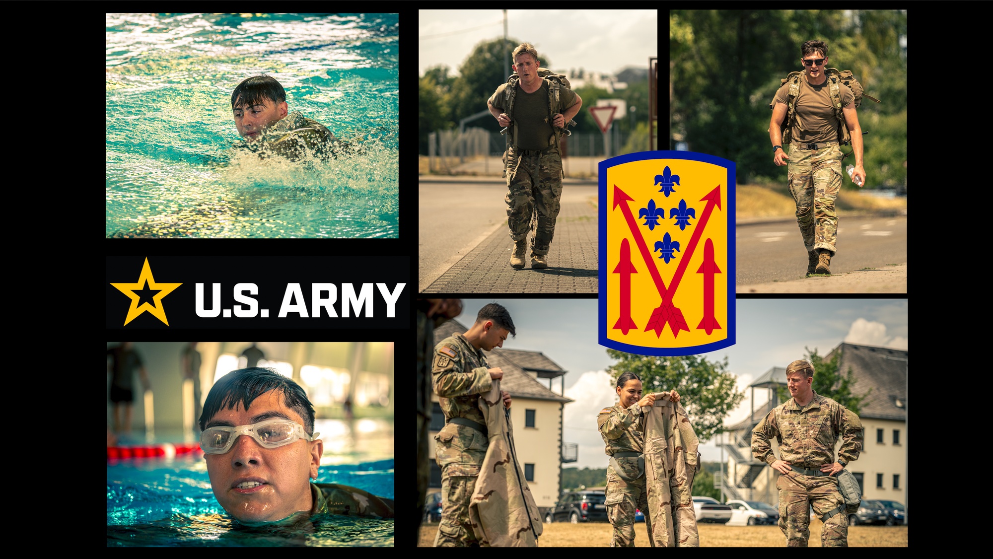 U.S. Army soldiers assigned to Headquarters & Headquarters Battery, 52D Air Defense Artillery Brigade, conduct swimming, CBRN, and ruck march events during aGerman Armed Forces Proficiency Badge qualification events at Kusel and Baumholder, Germany, Aug. 4, 2026. The GAFPB is awarded to participants who successfully complete a series of physical fitness, military proficiency and marksmanship events that demonstrate individual readiness and endurance (U.S. Army video by Sgt. Luis Garcia).