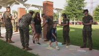 U.S. Marines Welcome Students Back to School