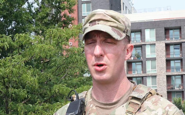 Georgia Air Guardsmen at Starburst Plaza