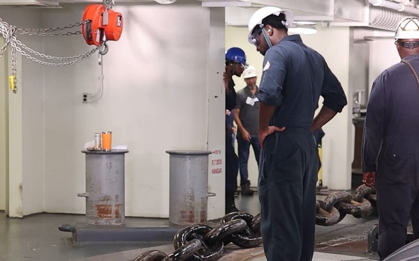 PCU John F. Kennedy Conducts Anchor Testing During Acceptance Trials