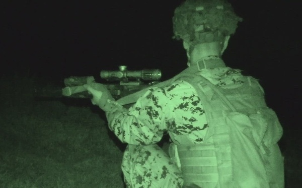 U.S. Marines with 12th LCT Conduct Night-Time Fireteam Attack Rehearsals