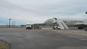 Airmen conduct pre-flight checks, E-3 Sentry take off during RED FLAG-Alaska 26-3