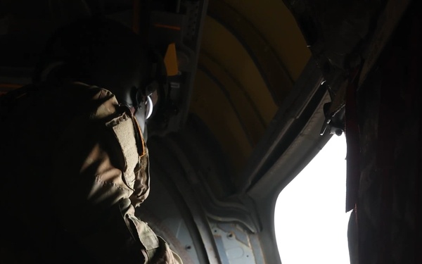 25th CAB Conducts CH-47 Chinook Aerial Gunnery