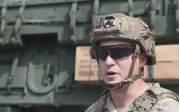 U.S. Army Staff Sgt. Jack Sargent discusses 3-2CR familiarization gunnery (A-roll)
