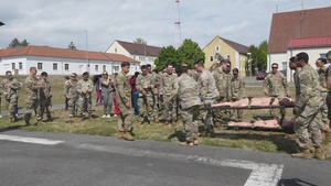 Vilseck Health Clinic casualty evacuation - B-Roll