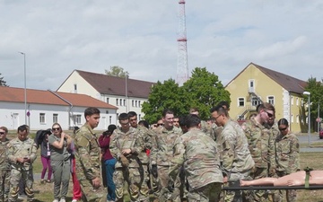 Vilseck Health Clinic casualty evacuation - B-Roll