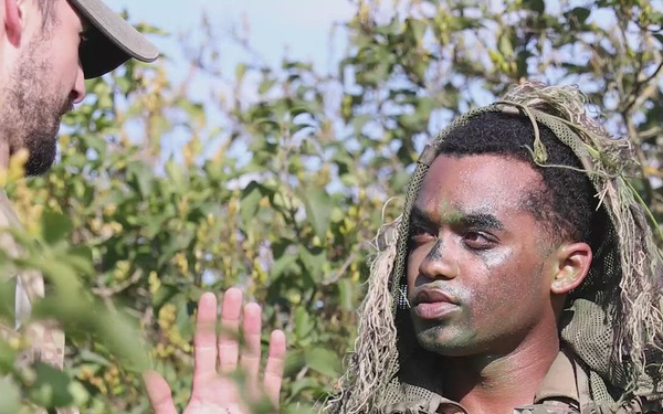 Troops from three nations conduct sniper training in Poland