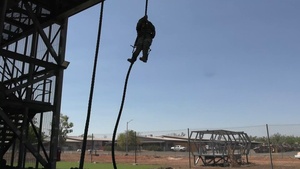B-Roll: MRF-D Marines conduct fast-roping training