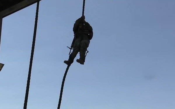 B-Roll: MRF-D Marines conduct fast-roping training