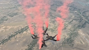 The U.S. Army Parachute Team jumps for Yellowstone International Airshow