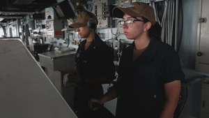 USS George H.W. Bush Bridge Watch Standing