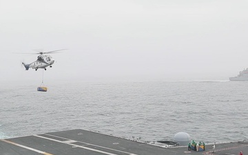 USS George Washington Conducts Replenishment at Sea