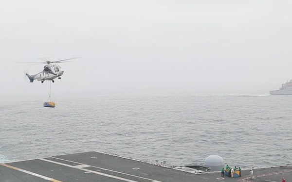 USS George Washington Conducts Replenishment at Sea