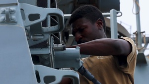 USS Mason (DDG 87) Conducts Weapons Maintenance