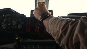 KC-135 refuels F16s in CENTCOM