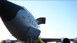 U.S. Air Force crew chiefs Marshal KC-135 Stratotanker
