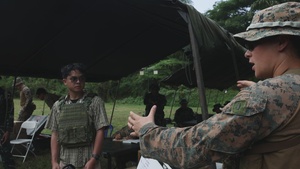 B-Roll: MRF-D Marines, Indonesian marines participate in live-fire range