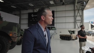 Hegseth Speaks to Media in Wisconsin