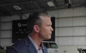 Hegseth Speaks to Media in Wisconsin