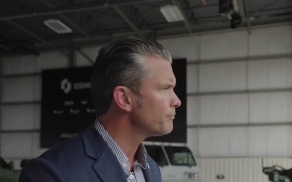 Hegseth Speaks to Media in Wisconsin