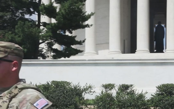 JTF-DC Jefferson Memorial Patrol