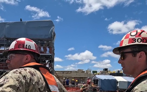 Pearl Harbor Naval Shipyard wraps up dry dock phase of North Carolina Maintenance