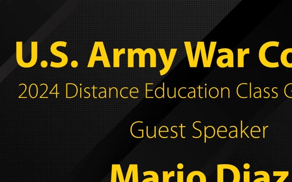 DDE Class of 2024 Graduation Speaker |  Deputy Under Secretary of the Army Mr. Mario Diaz