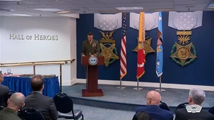 Hegseth Presents Upgraded Awards to Service Members