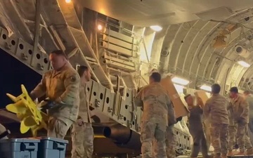 The second flight for Operation TREK808 arrives at Hilo International Airport