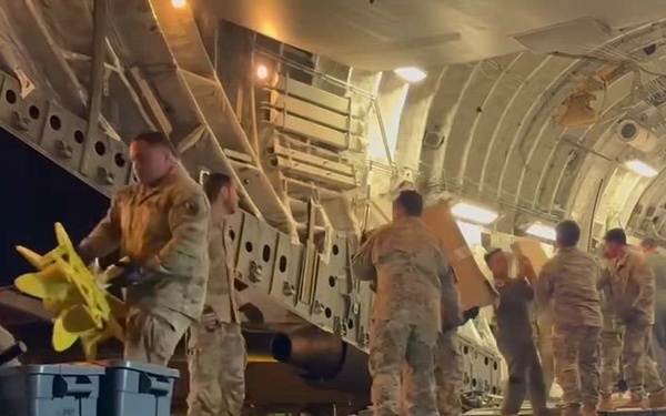 The second flight for Operation TREK808 arrives at Hilo International Airport