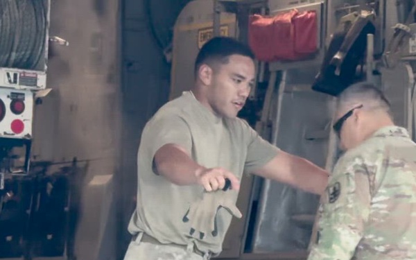 The first flight for Operation TREK808 arrives at Hilo International Airport
