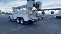 The first flight for Operation TREK808 arrives at Hilo International Airport