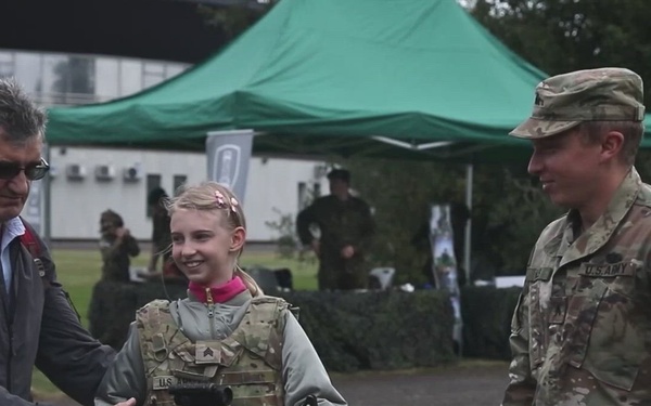 353rd Civil Affairs Command and 603rd Military Police Company engage with locals during Estonian Restoration of Independence Day event in Estonia