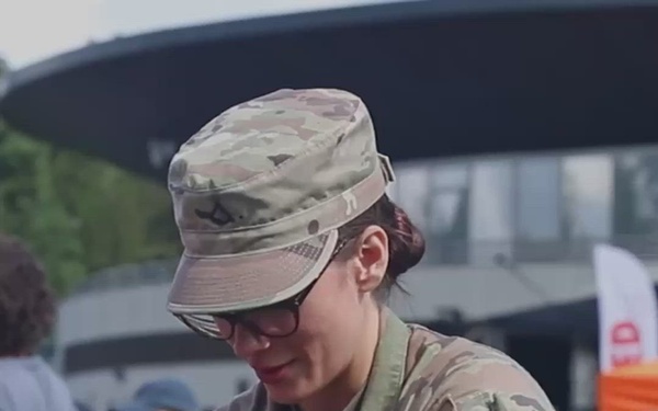 353rd Civil Affairs Command and 603rd Military Police Company engage with locals during Estonian Restoration of Independence Day event in Estonia