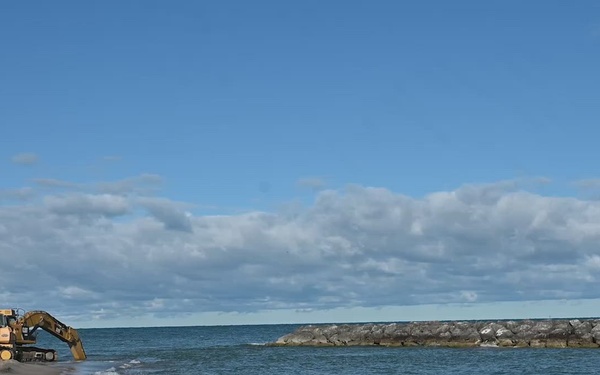 B-Roll: Presque Isle Beach Nourishment 2025