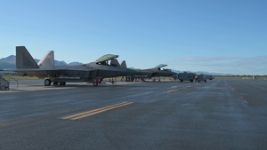 B-Roll: 3rd AMXS conduct preflight checks on F-22 Raptors during RED FLAG-Alaska 26-3