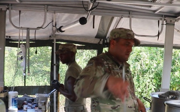 B-Roll: Champion Brigade field feeding