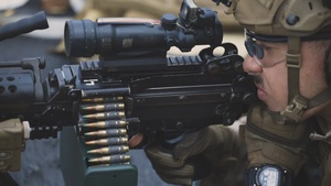 B-Roll: 11th MEU Marines Conduct Live-Fire M249 Range