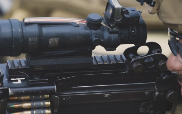 B-Roll: 11th MEU Marines Conduct Live-Fire M249 Range