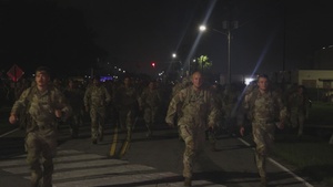 Dogface Soldiers participate in Danish Flyver Ruck March