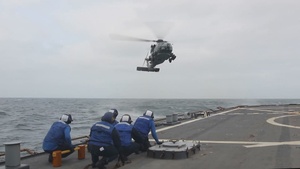USS Ross Conducts Flight Operations