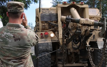 U.S. Soldiers train alongside NATO Allies in Poland on wheeled vehicle recovery techniques