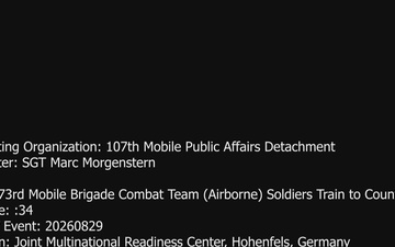 173rd Mobile Brigade Combat Team (Airborne) Soldiers Train to Counter UAVs