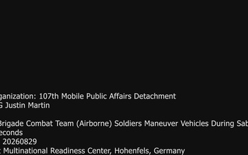 Vehicle Operations During Saber Junction 26