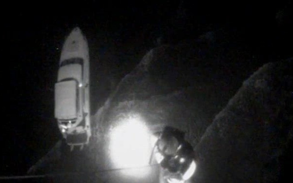 Coast Guard Air Facility Charleston aircrew rescues two aboard grounded vessel near Bull's Bay, South Carolina