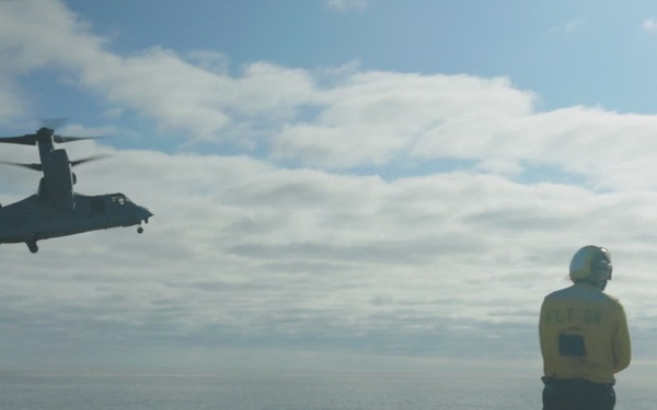 13th MEU | VMM-364 (Rein.) Land Aboard USS Makin Island B-roll
