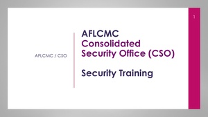 CSO Security Training 2026