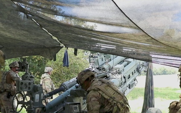 4th Battalion, 319th Airborne Field Artillery Regiment, 173rd Mobile Brigade Combat Team (Airborne) Conducts Dry-Fire Drills