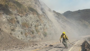 Plaskett Fire Rockslide