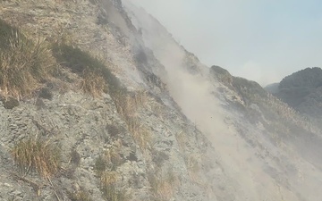 Plaskett Fire Rockslide
